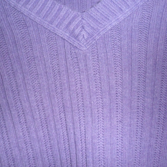 Mossimo Purple RIbbed Sweater Sz Large - Picture 5 of 5
